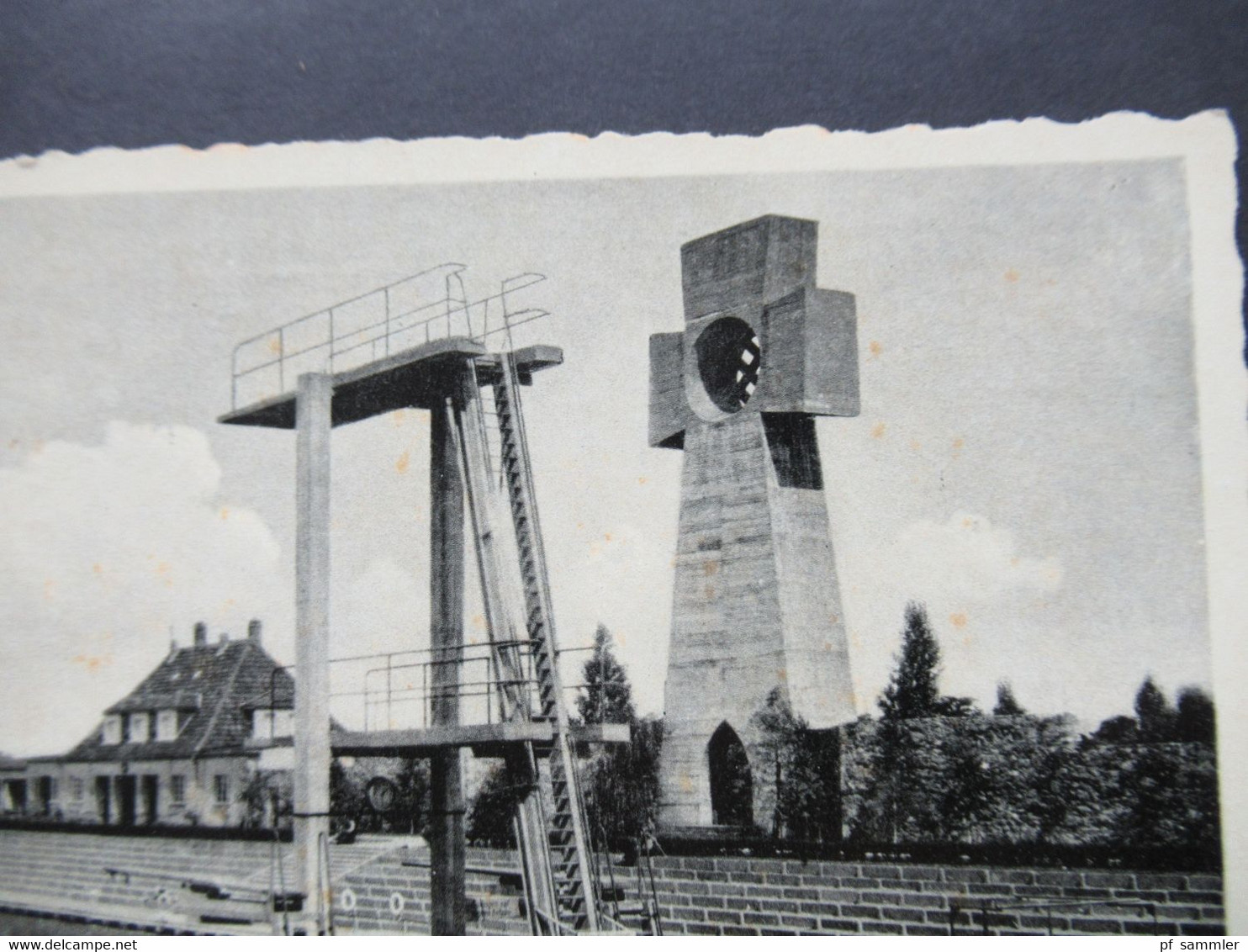 AK / Feldpost AK Mit SST Zerbst Vom 8.7.1940 Foto AK Zerbst In Anhalt Loeper Bad Mit Hakenkreuz Denkmal - Zerbst