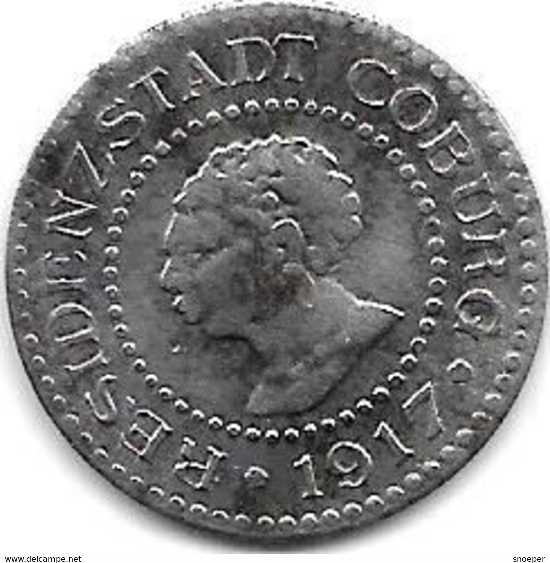 *notgeld Coburg 10 Pfennig  1917  Fe    81.5a - Other & Unclassified