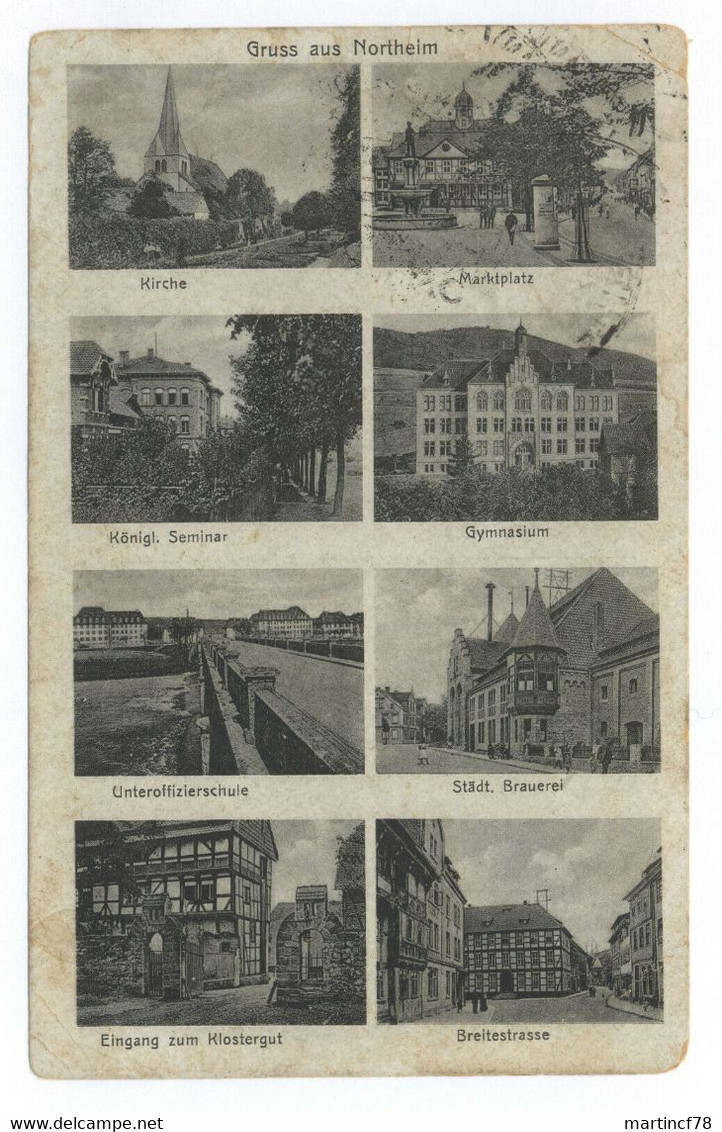 Gruss Aus Northeim Gel. 1935 Postkarte Ansichtskarte Unteroffizierschule Gymnasium - Northeim