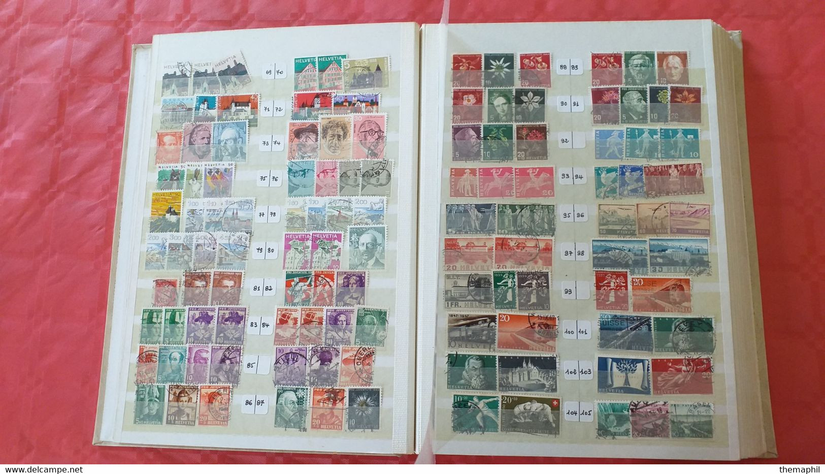 Lot N° TH 510 SUISSE Importante Collection Dans Un Gros Classeur Neufs Xx / X Et Obl - Verzamelingen (in Albums)