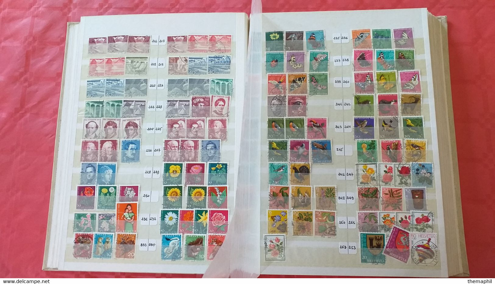 lot n° TH 510 SUISSE importante collection dans un gros classeur neufs xx / x et obl