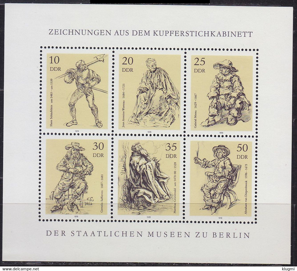 GERMANY DDR [1978] MiNr 2347-52 Kleinbogen ( **/mnh ) - Unused Stamps