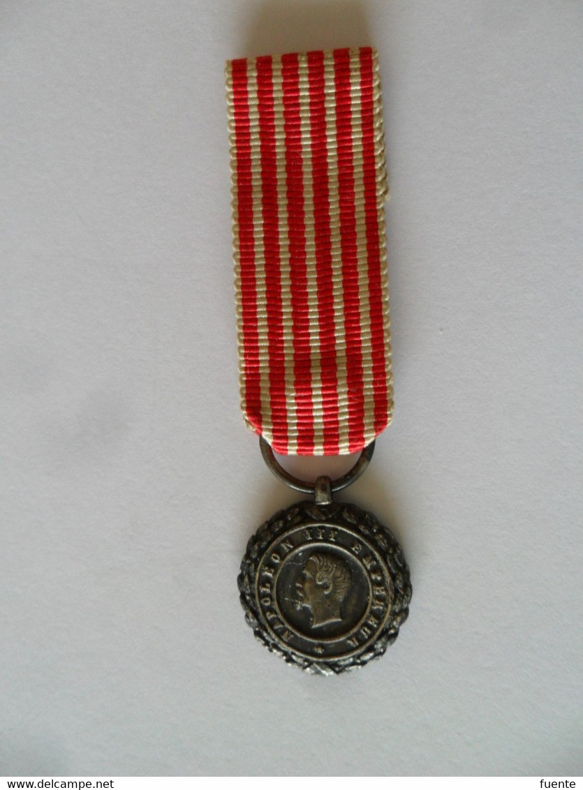 Médaille D'Italie 1859 Du Premier Modèle, Réduction De 15 Mm - Before 1871