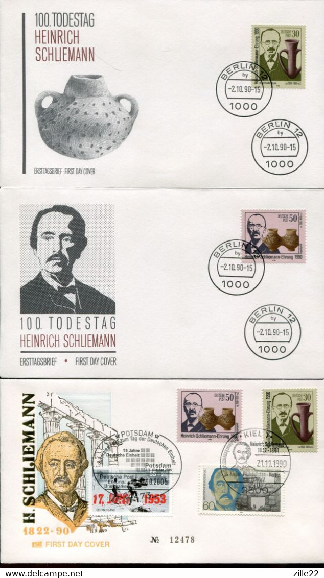 Germany Special Cover  - Archeology - Heinrich Schliemann - Archaeology