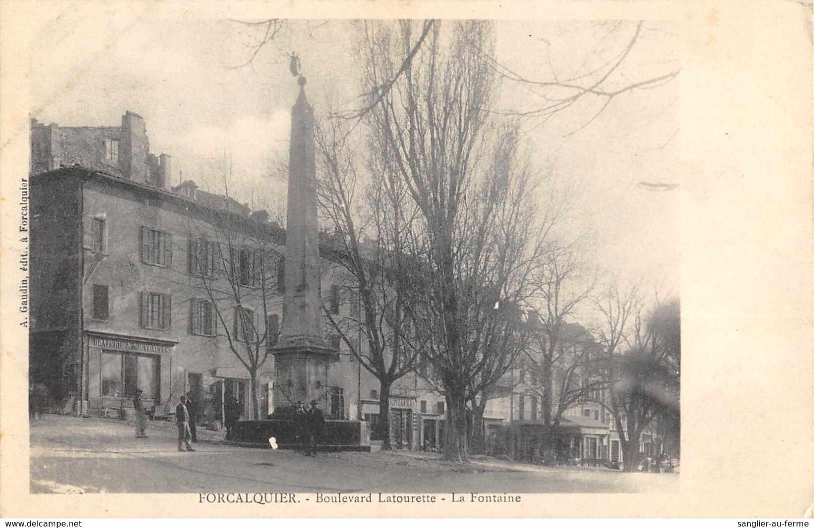 CPA 04 FORCALQUIER BOULEVARD LATOURETTE LA FONTAINE (cliché Rare - Forcalquier