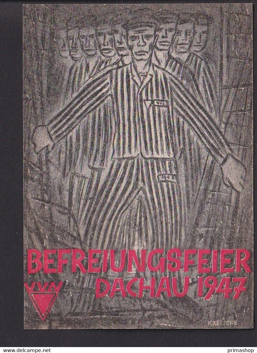 C30 / Drittes Reich /  KZ Dachau 1947 Juden - Guerra 1939-45