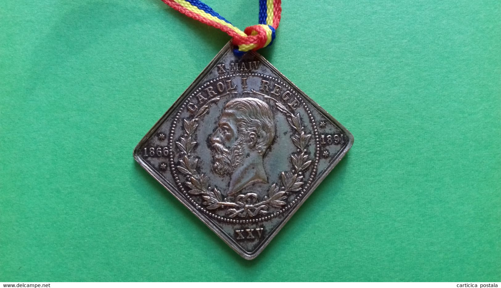 Romania Rumanien Placheta / Medalie Familia Regala Carol I 1891 - Royal / Of Nobility