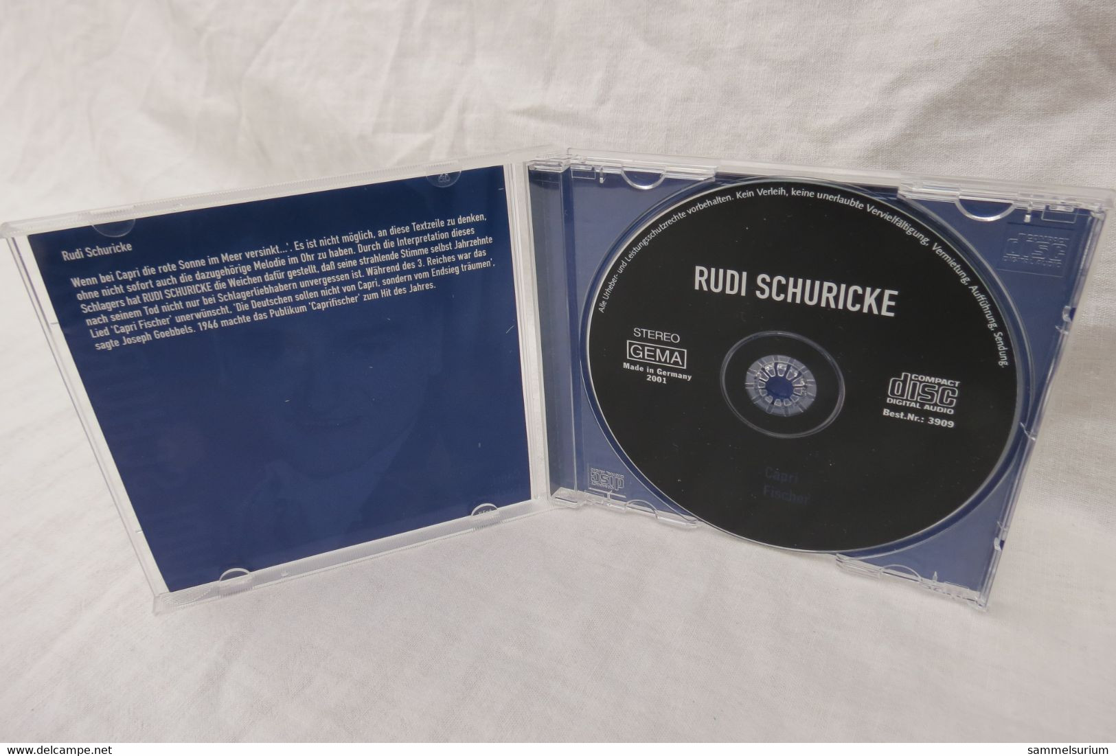 CD "Rudi Schuricke" Capri Fischer - Sonstige - Deutsche Musik