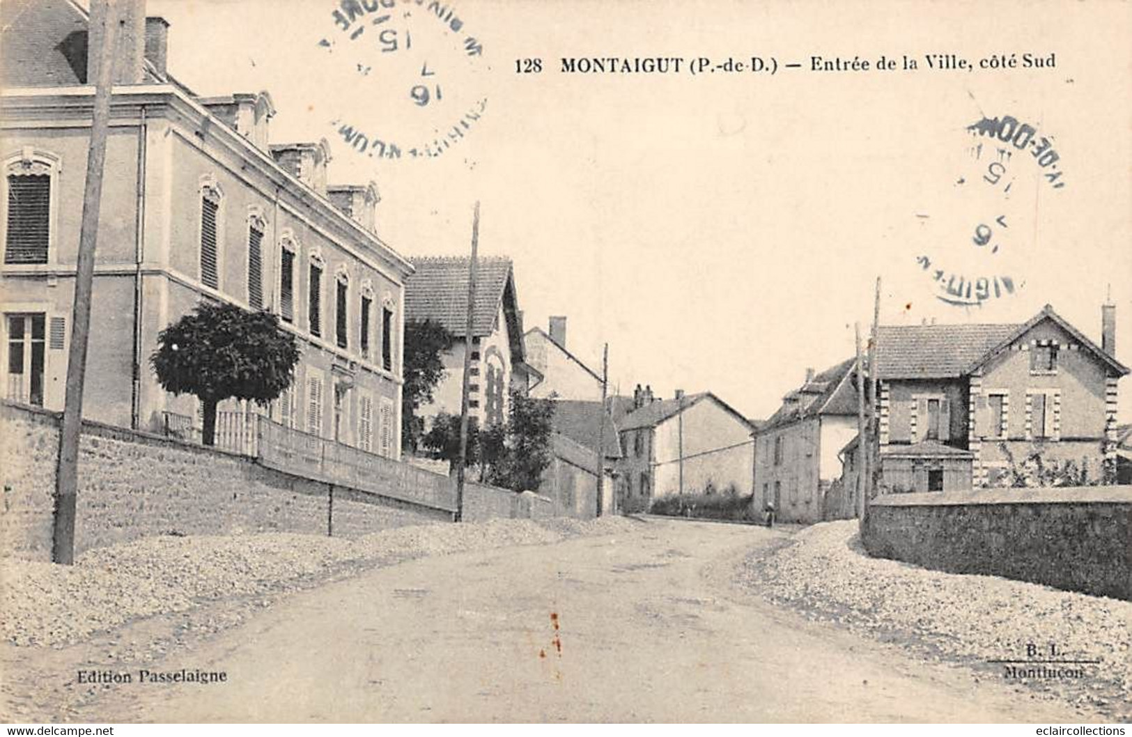 Montaigut            63         Entrée De La Ville  Côté Sud         (voir Scan) - Montaigut