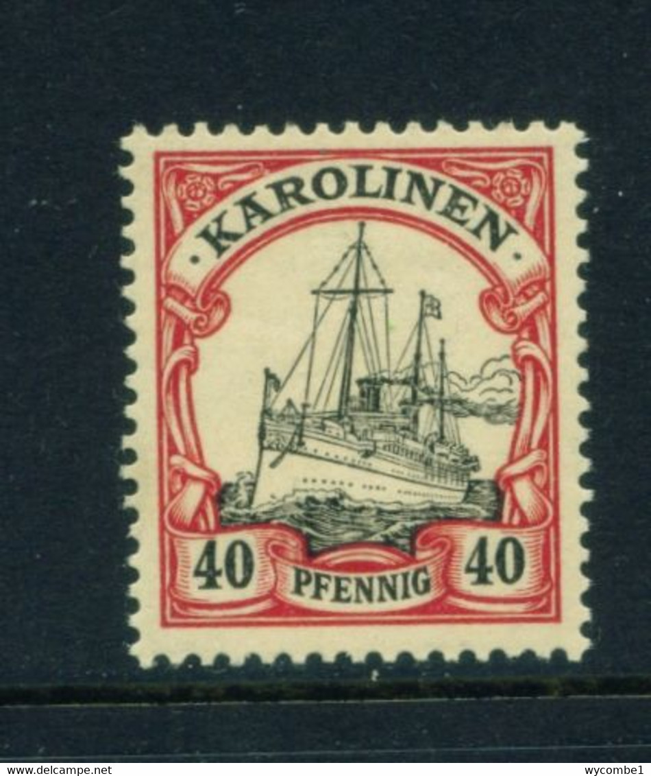 CAROLINE ISLANDS  -  1901-10 Yacht Definitive 40pf Hinged Mint - Karolinen