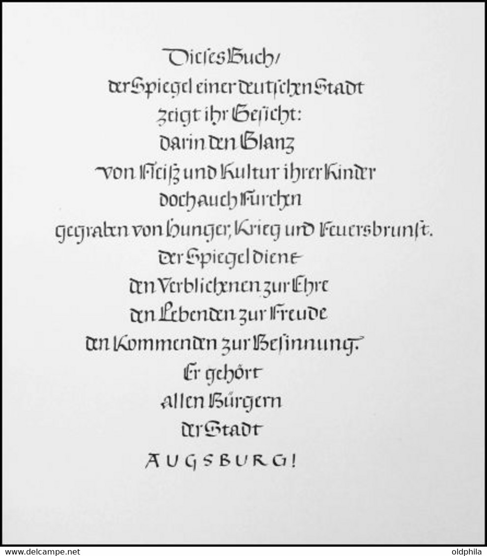 1952, Augsburger Almanach Und Stadtchronik, Kostengünstig Und Stadtgeschichtlich Interessant !! - Zonder Classificatie