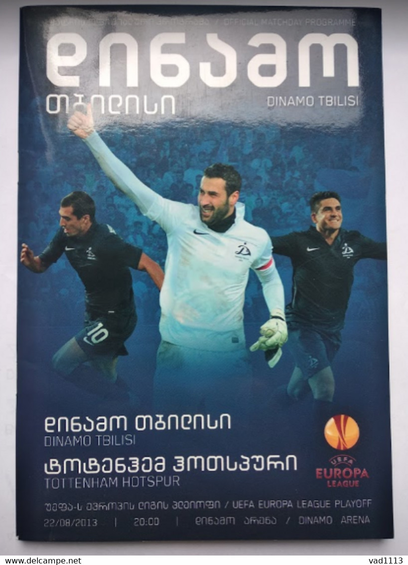 Football Program UEFA Champions League 2013-14 FC Dinamo Tbilisi Georgia - Tottenham Hotspur FC England - Bücher