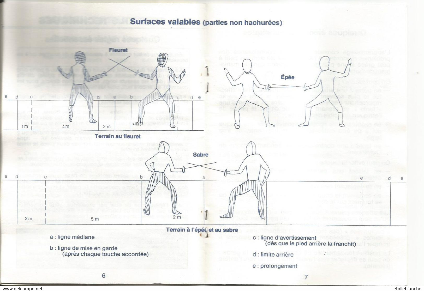 ESCRIME - Histoire Pratique Technique, Fleuret, épée, Sabre, Schémas - Document UAP Sport Au Quotidien (assurance) - Fencing