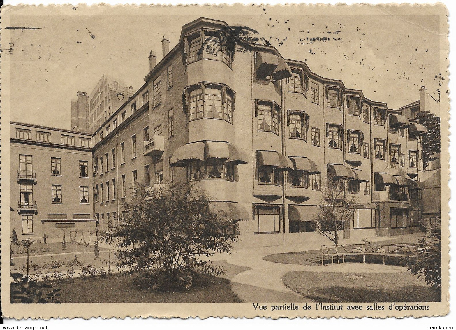 BRUXELLES (1000) : Vue Partielle De L'Institut SS Jean & Elisabeth, Rue Des Cendres, Avec Ses Salles D'opération. CPSM. - Salute, Ospedali