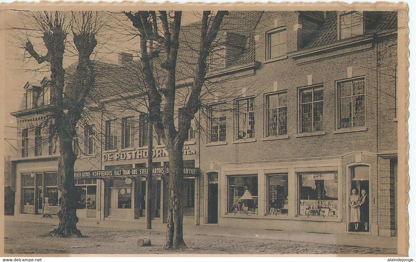 Hoogstraten - Hoogstraeten - Herbouwde Huizen 1949, Vrijheid - Café De Posthoorn - Hoogstraten