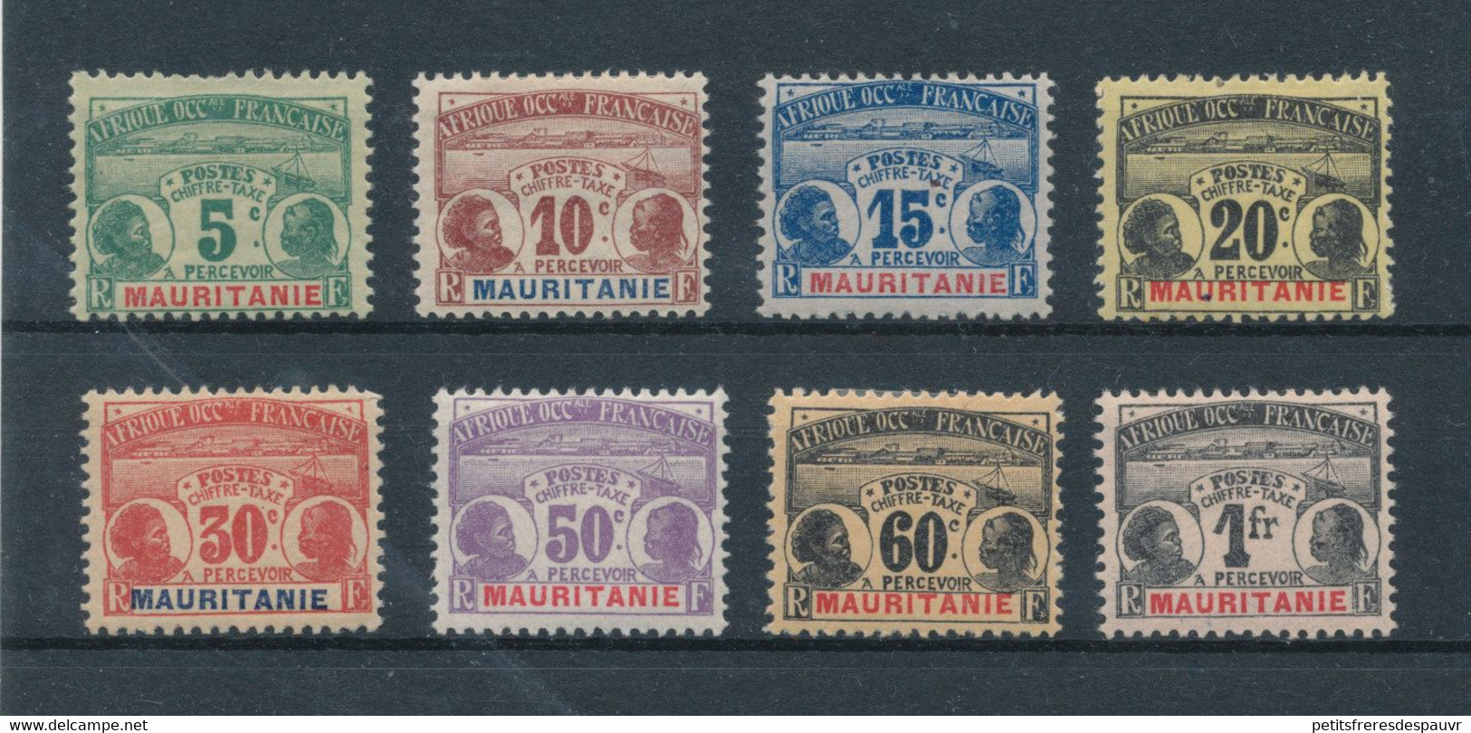 MAURITANIE 1906 - Timbres-taxes N° YT 9/16* Neufs Avec Charnières - Cote 100€ - Nuovi