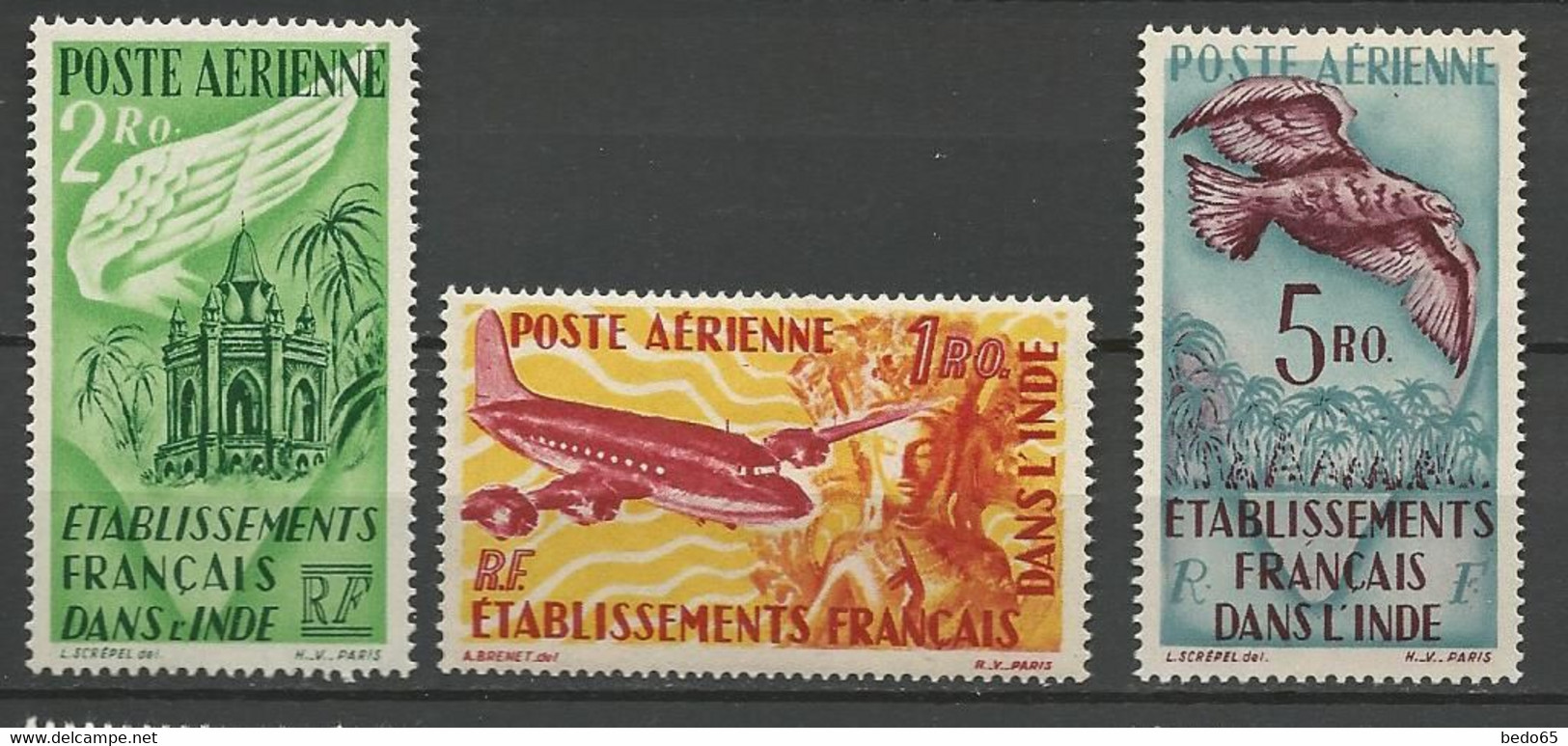 INDE PA N° 18 à 20 NEUF** LUXE SANS CHARNIERE / MNH - Autres & Non Classés