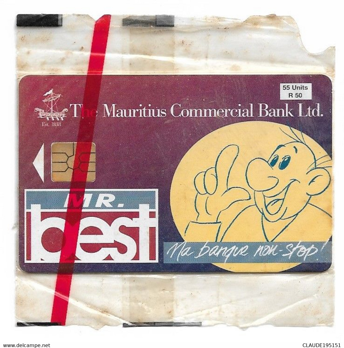 THE MAURITIUS COMMERCIAL BANK LTD   55 UNITS   R50 - Maurice