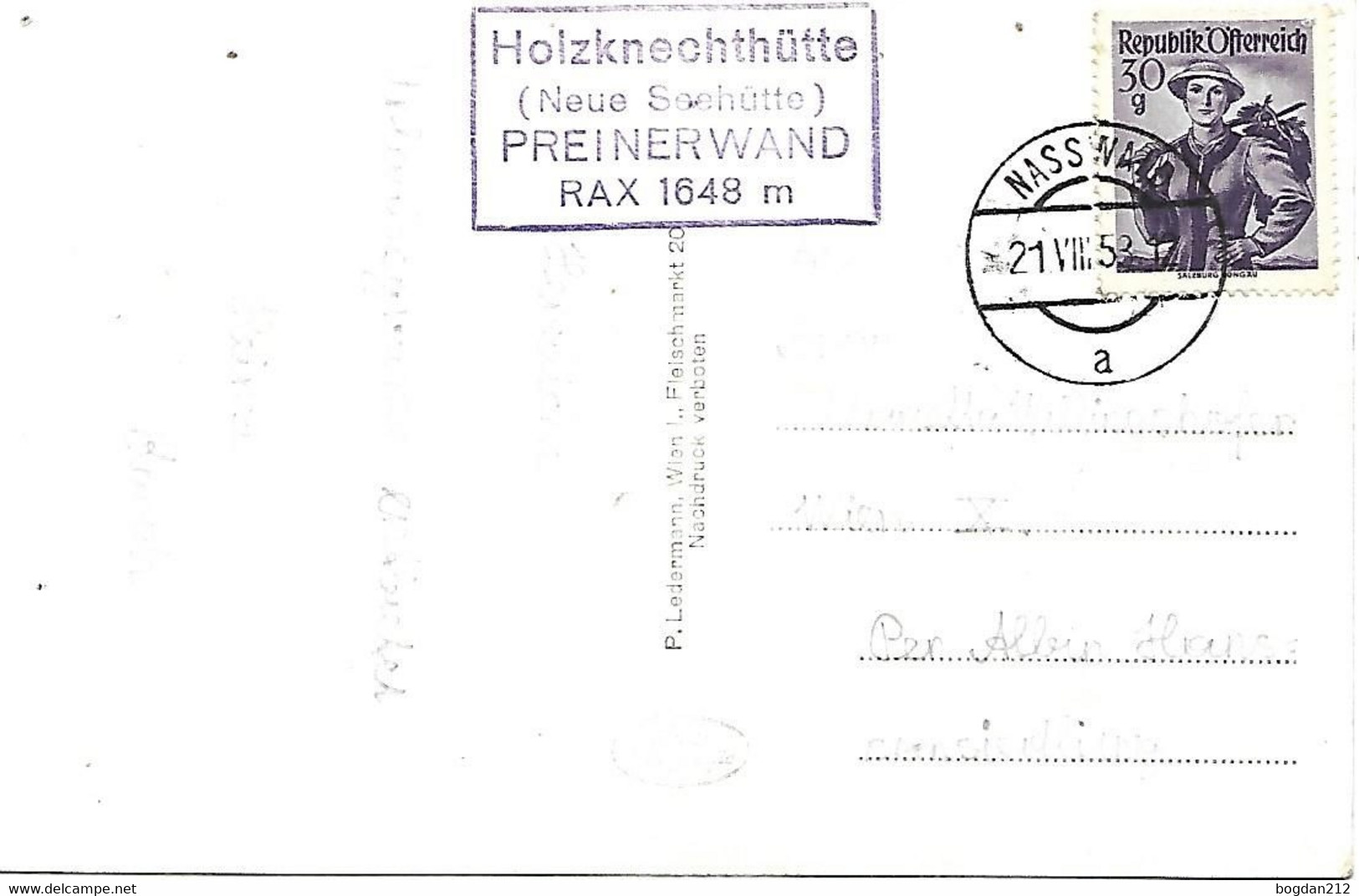 1907/53 - SCHNEEBERG , 5 Stk.  Gute Zustand, 4 Scan - Raxgebiet