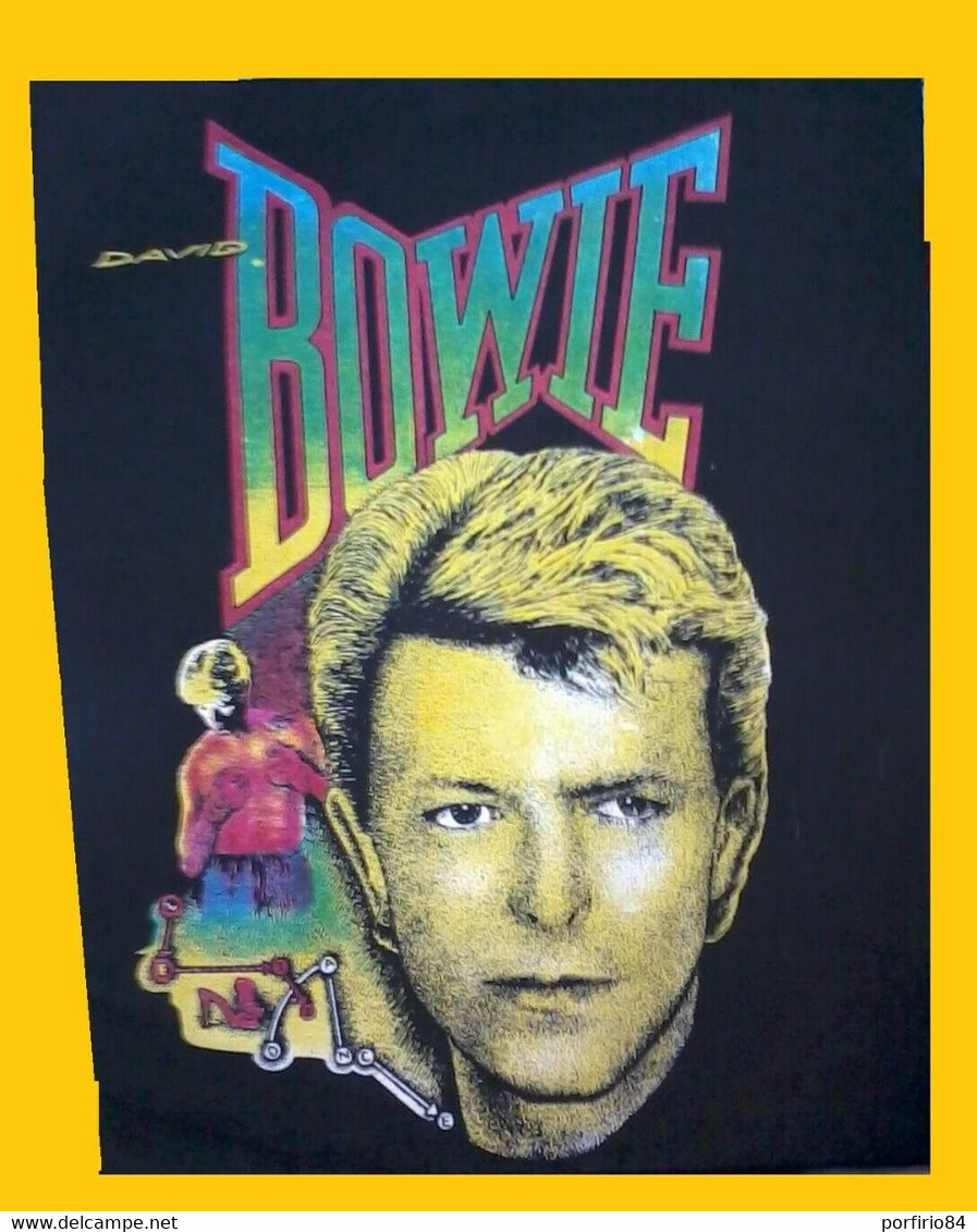 DAVID BOWIE RARA TOPPA IN STOFFA DEGLI ANNI 90 - ORIGINALE - Plakate & Poster