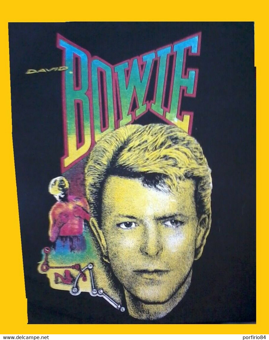 DAVID BOWIE RARA TOPPA IN STOFFA DEGLI ANNI 90 - ORIGINALE - Affiches & Posters