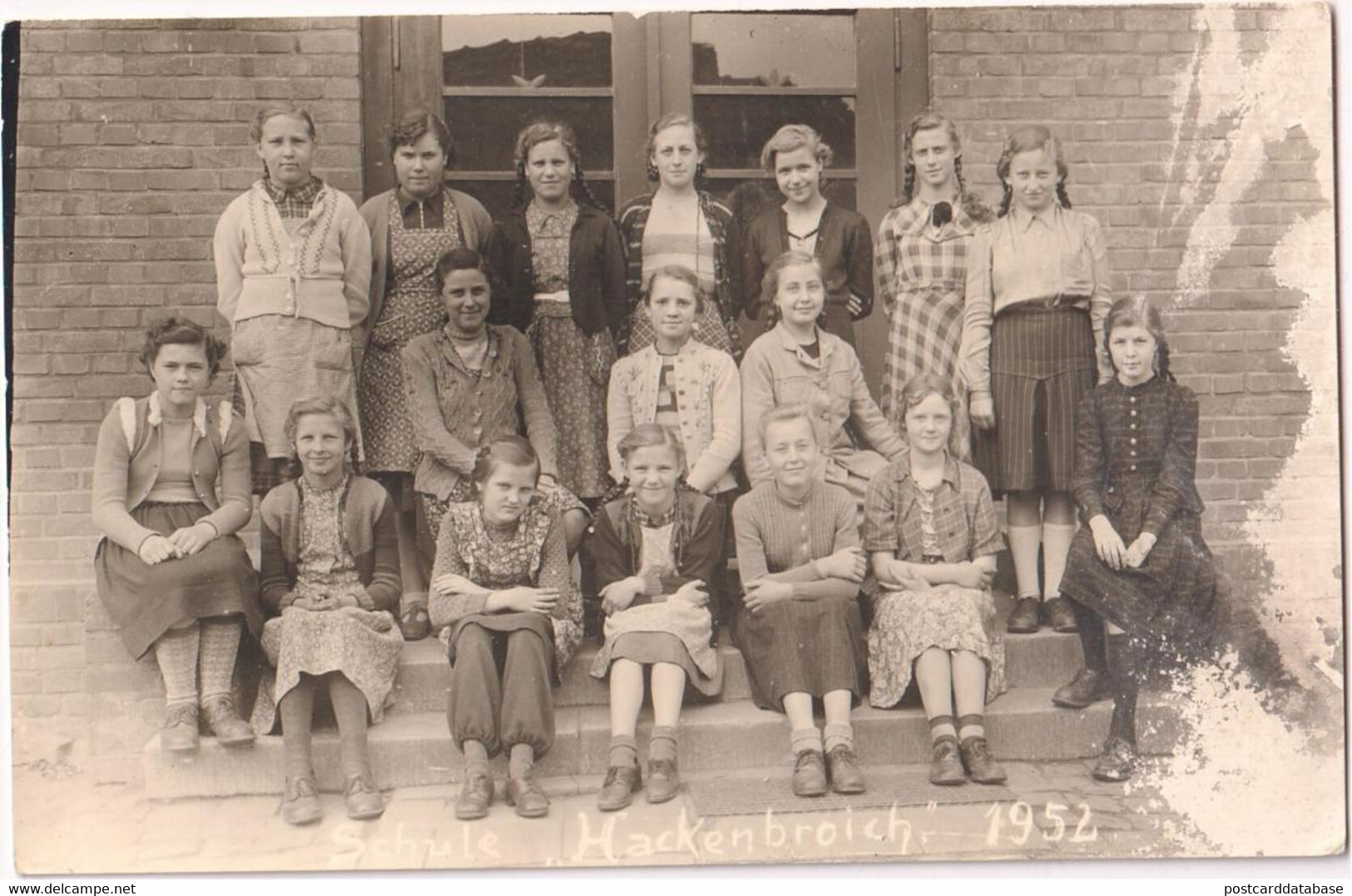 Schule Hackenbroich 1952 Photocard - Dormagen