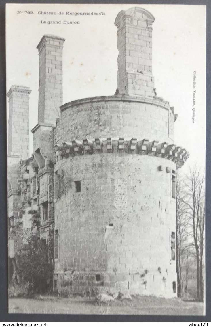 CPA 29 CLEDER -  Château De Kergournadeac'h - Le Grand Donjon - Villard 799 Précurseur  - Réf. S 62 - Cléder