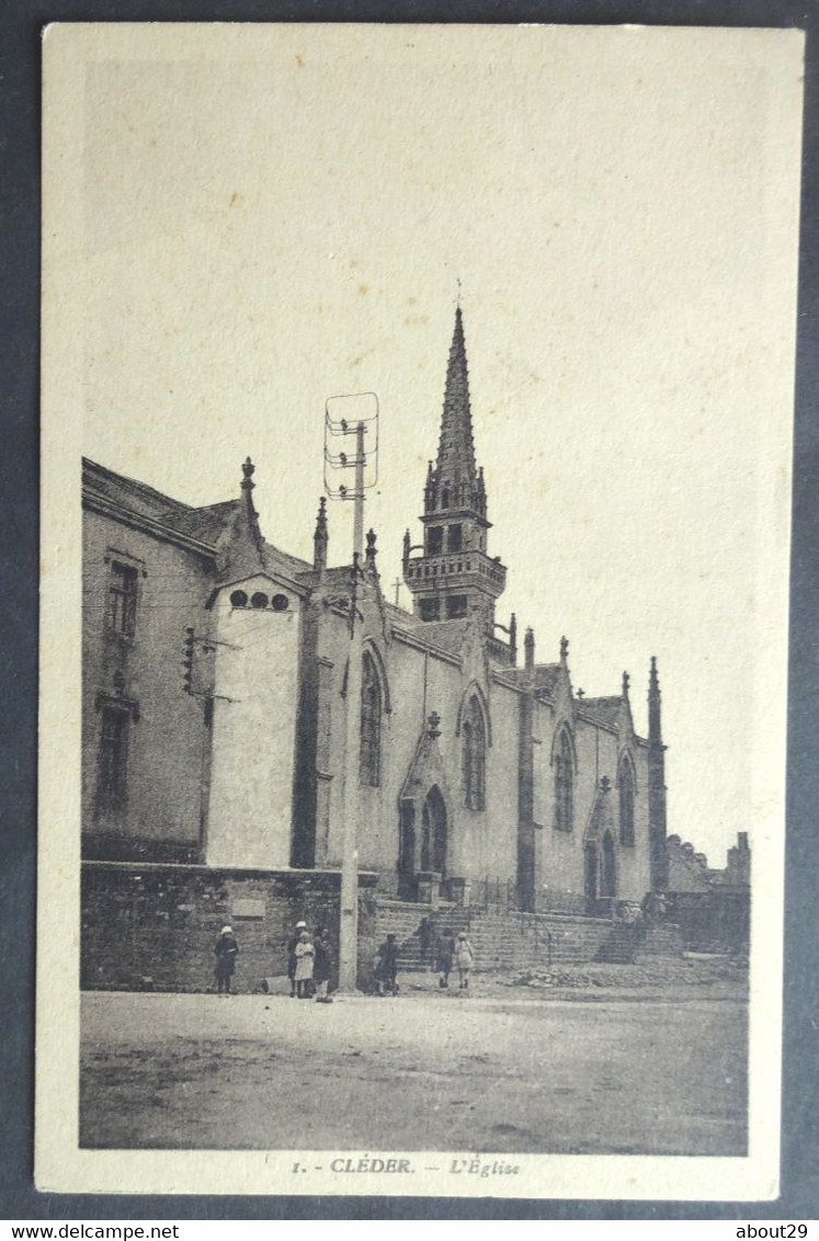 CPA 29 CLEDER - RARE Vue - L'Eglise - Editeur Cautour N° 1  - Ref. B 94 - Cléder