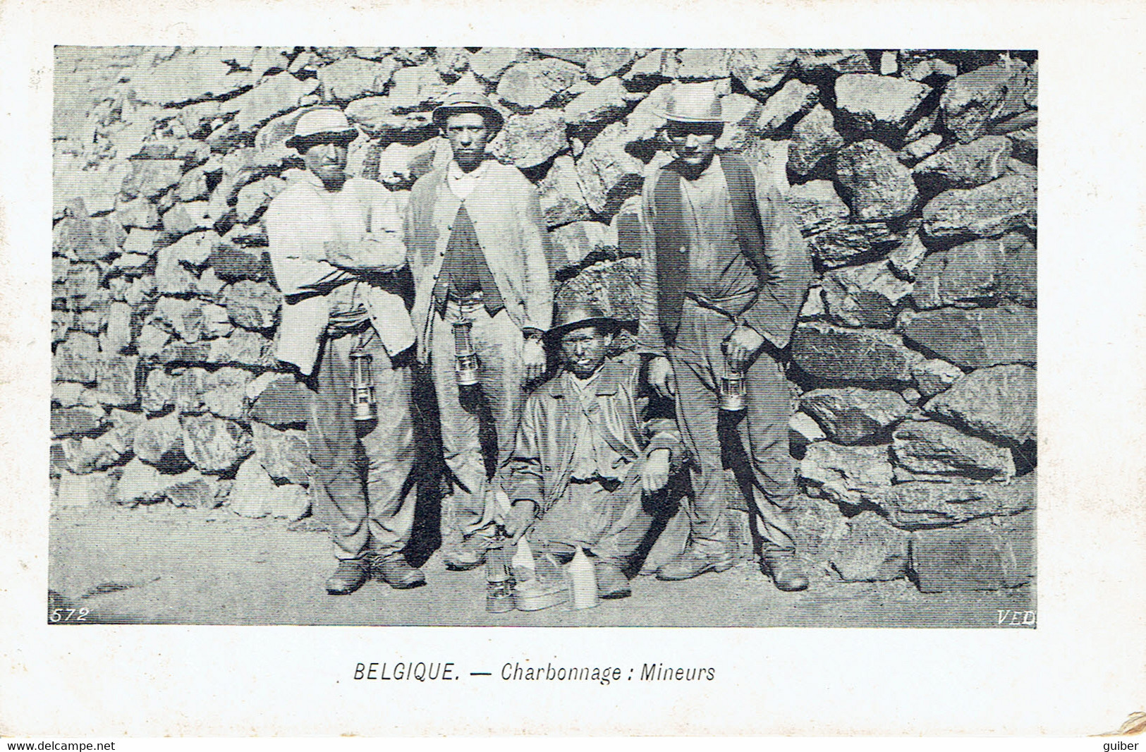 Belgique Charbonnage Mineurs Edit. VED  1904 - Mijnen