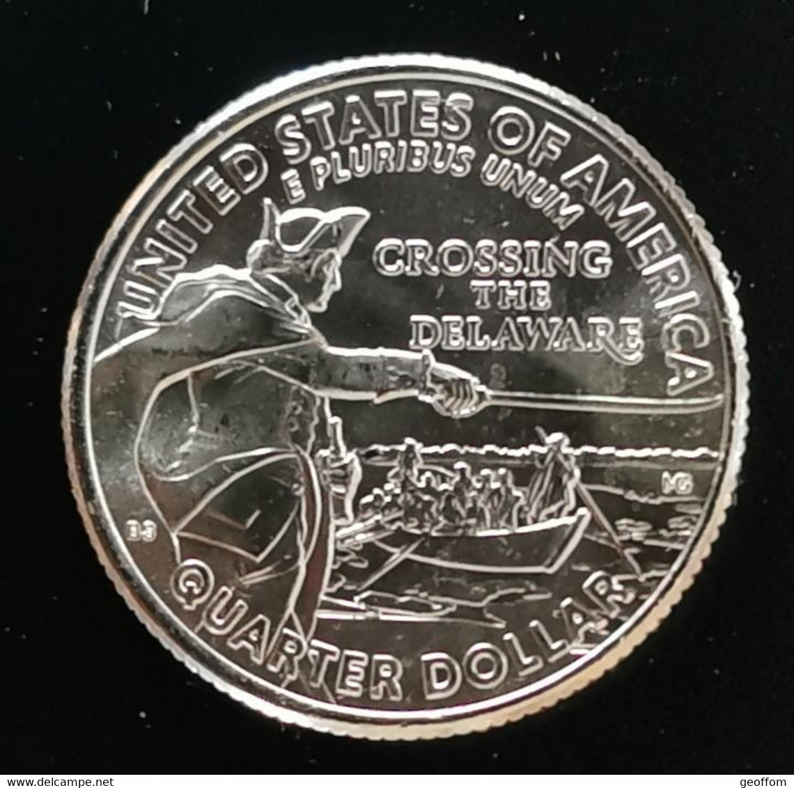 Quarter Dollar USA CROSSING THE DELAWARE 2021 D Unc LIBERTY - Sin Clasificación