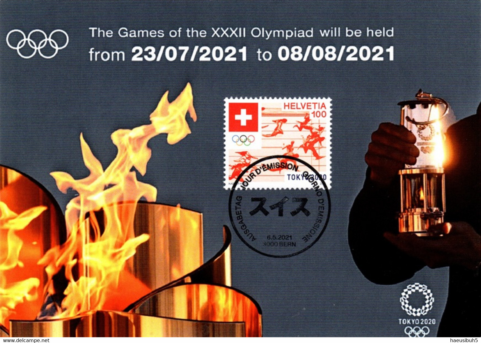 Maximumkarte 2021 Olympische Sommerspiele Tokyo 2020 /Summer Olympic Games / Jeux Olympiques D’été - Maximumkarten (MC)