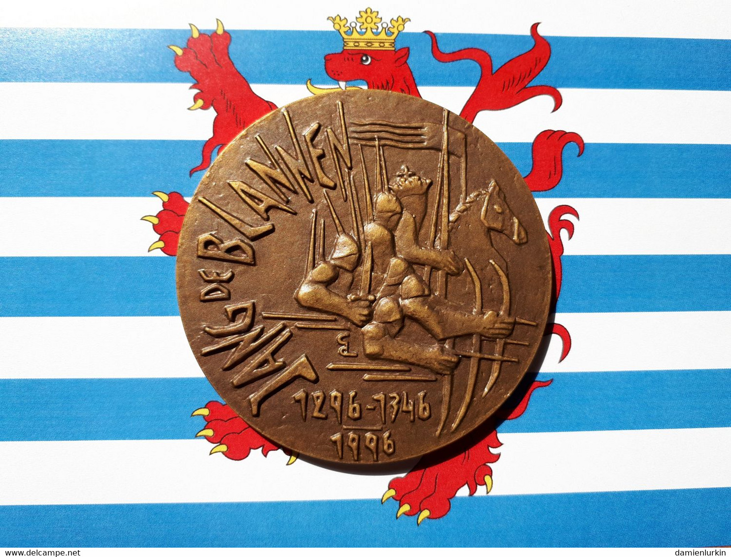 --PROMO 15€-- LUXEMBOURG MEDAILLE JEAN L'AVEUGLE 1296-1346-1996 --LIRE DESCRIPTIF-- - Royaux / De Noblesse