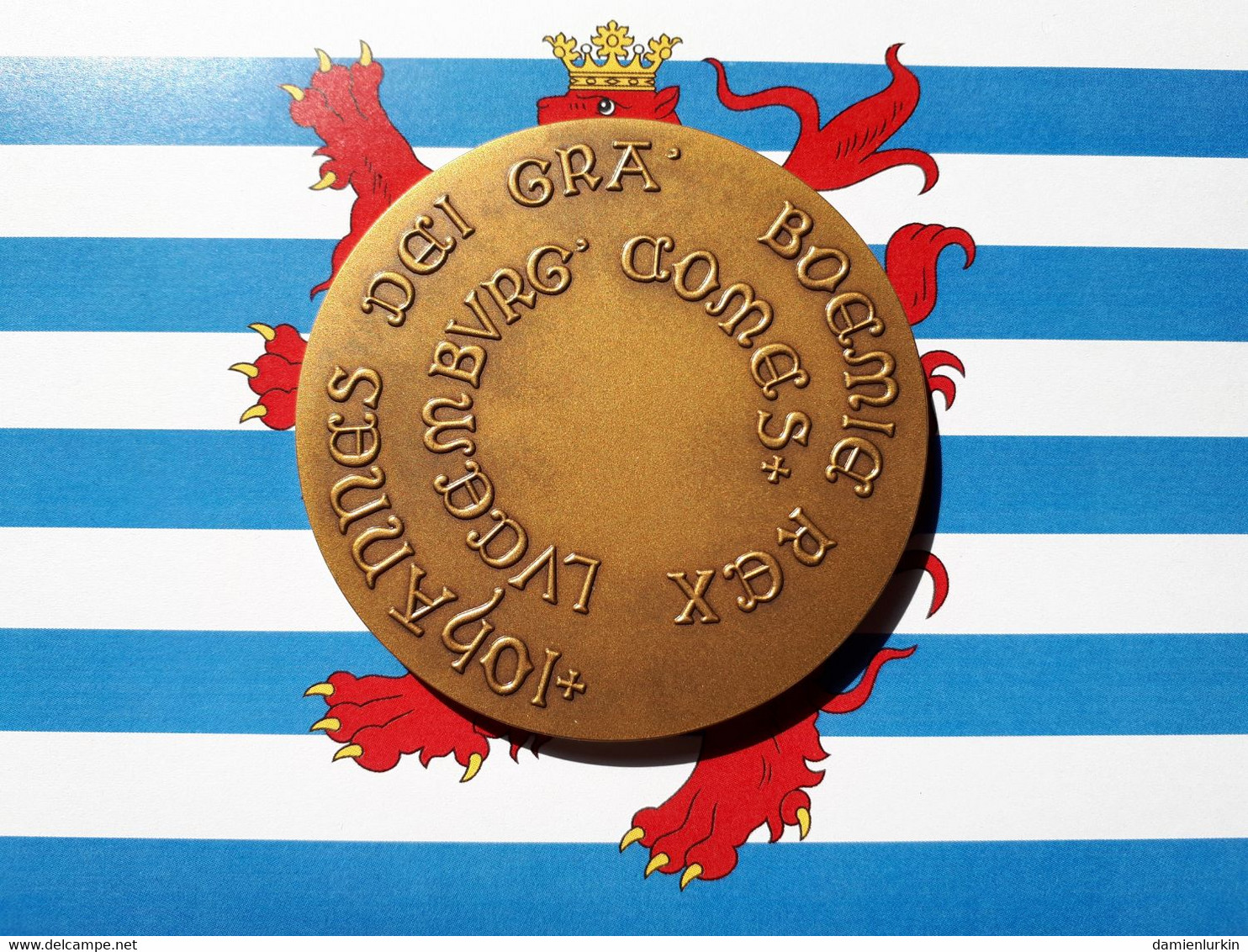 --PROMO 15€-- LUXEMBOURG MEDAILLE JEAN L'AVEUGLE 1296-1346-1996 --LIRE DESCRIPTIF-- - Royaux / De Noblesse