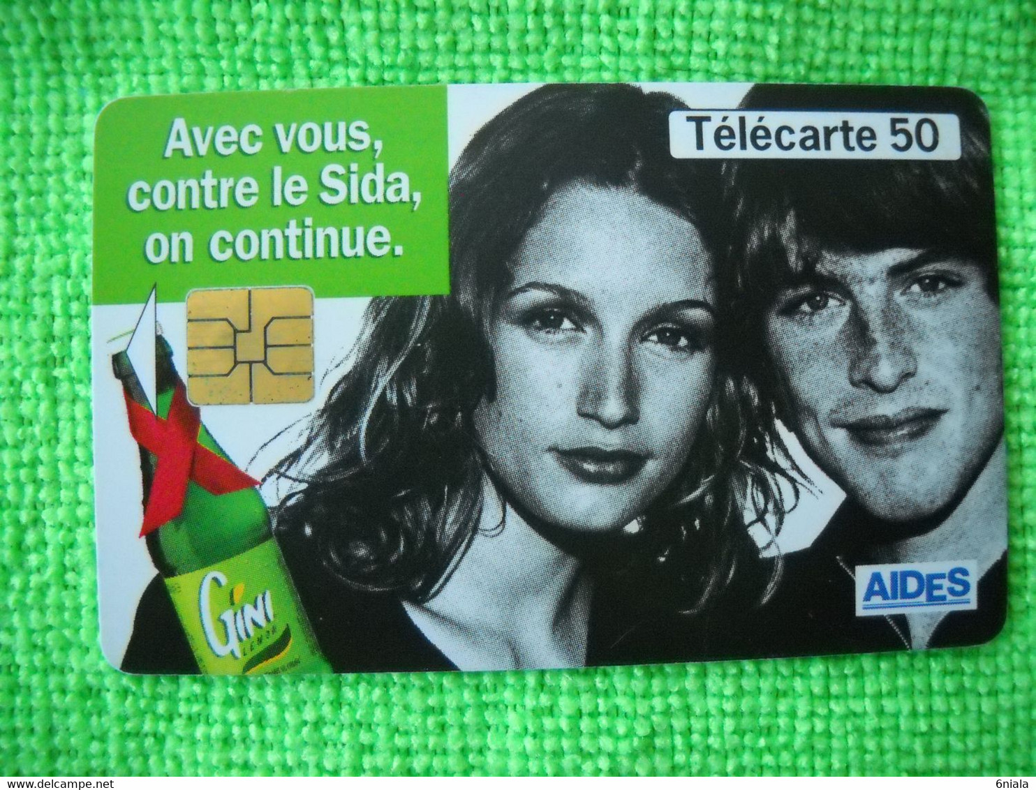 7124 Télécarte Collection  GINI SIDA   AIDES      50u  ( Recto Verso)  Carte Téléphonique - Levensmiddelen