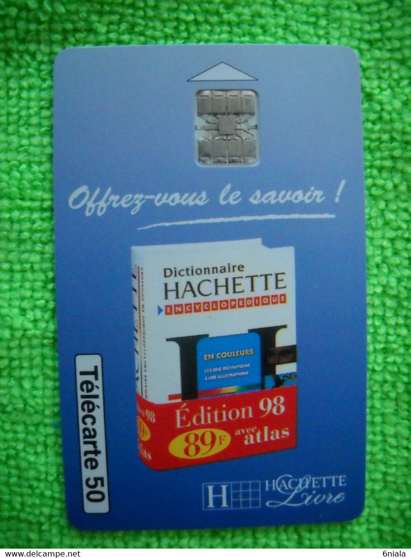 7128 Télécarte Collection Dictionnaire HACHETTE  LIVRE    50u  ( Recto Verso)  Carte Téléphonique - Cultural