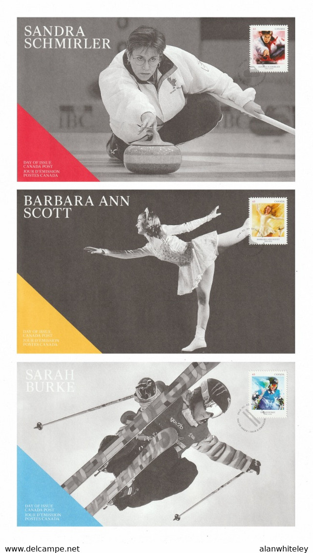 CANADA 2014 Pioneers Of Winter Sports: Set Of 3 First Day Covers CANCELLED - 2011-...