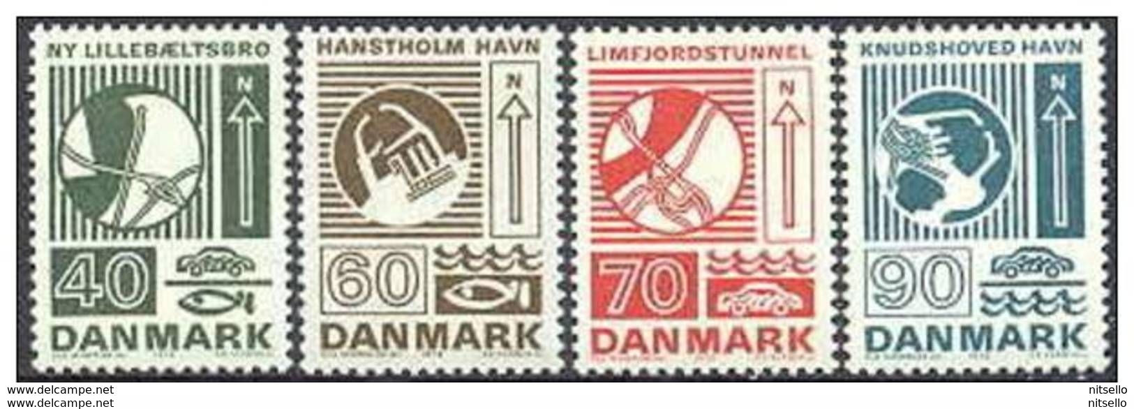 LOTE 2208  ///   DINAMARCA 1972    N° 532/535 **MNH       LIQUIDATION!!!!!!! - Unused Stamps