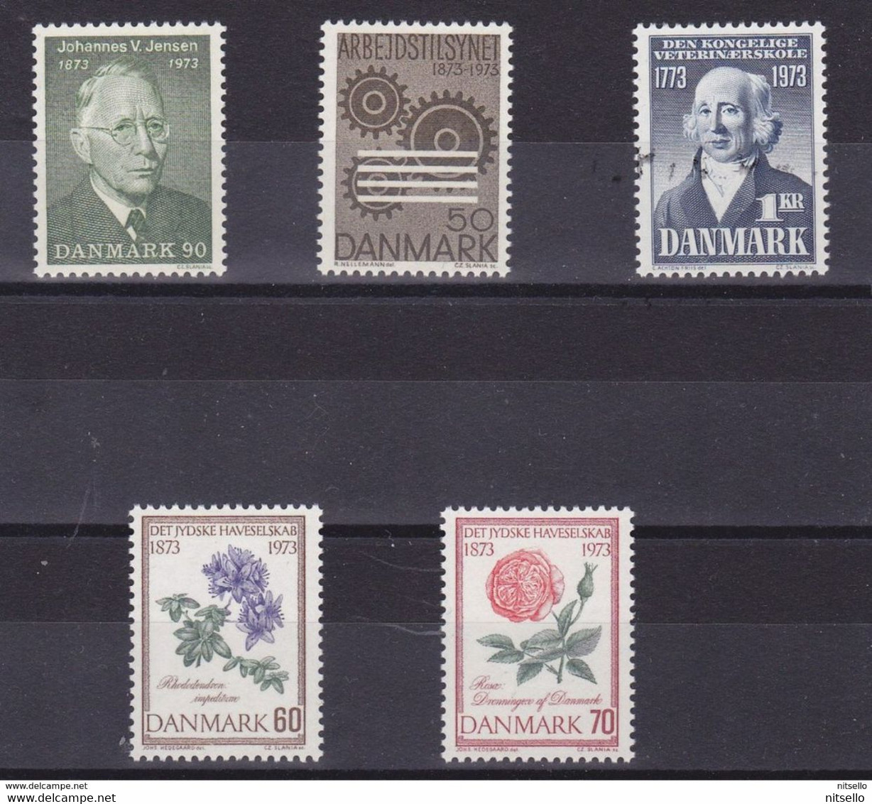 LOTE  2208  ///   DINAMARCA 1973    YVERT N° 549-553 **MNH       LIQUIDATION!!!!!!! - Ungebraucht