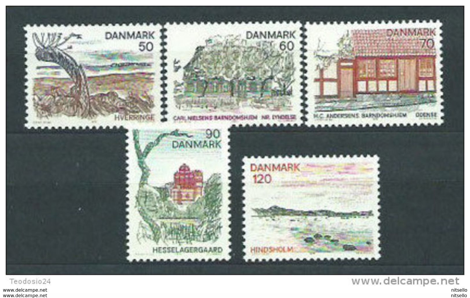 LOTE 2208  ///   DINAMARCA 1974    YVERT N° 574/578 **MNH       LIQUIDATION!!!!!!! - Unused Stamps