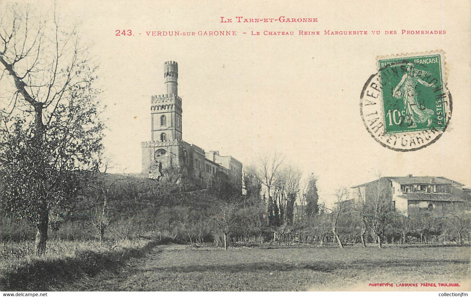 / CPA FRANCE 82 "Verdun Sur Garonne, Le Château Reine Marguerite" - Verdun Sur Garonne