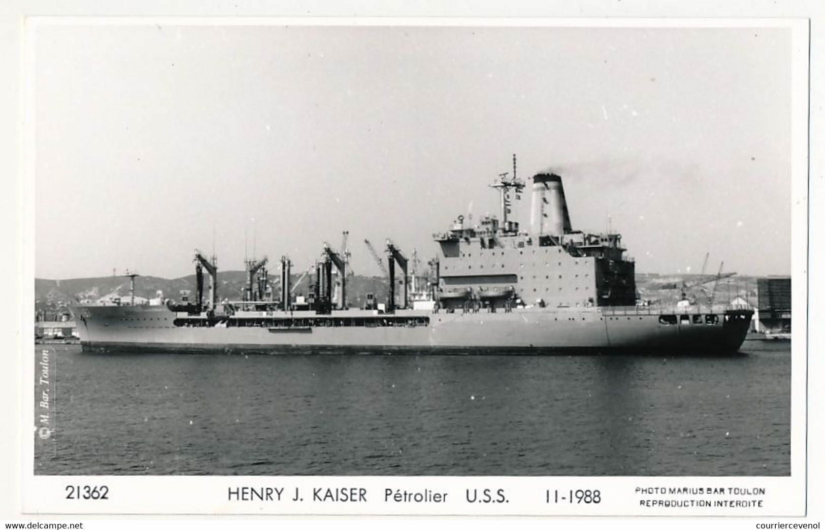 CPSM Photographique - HENRY J. KAISER - Pétrolier - U.S.S. - 11/1988 - Guerre