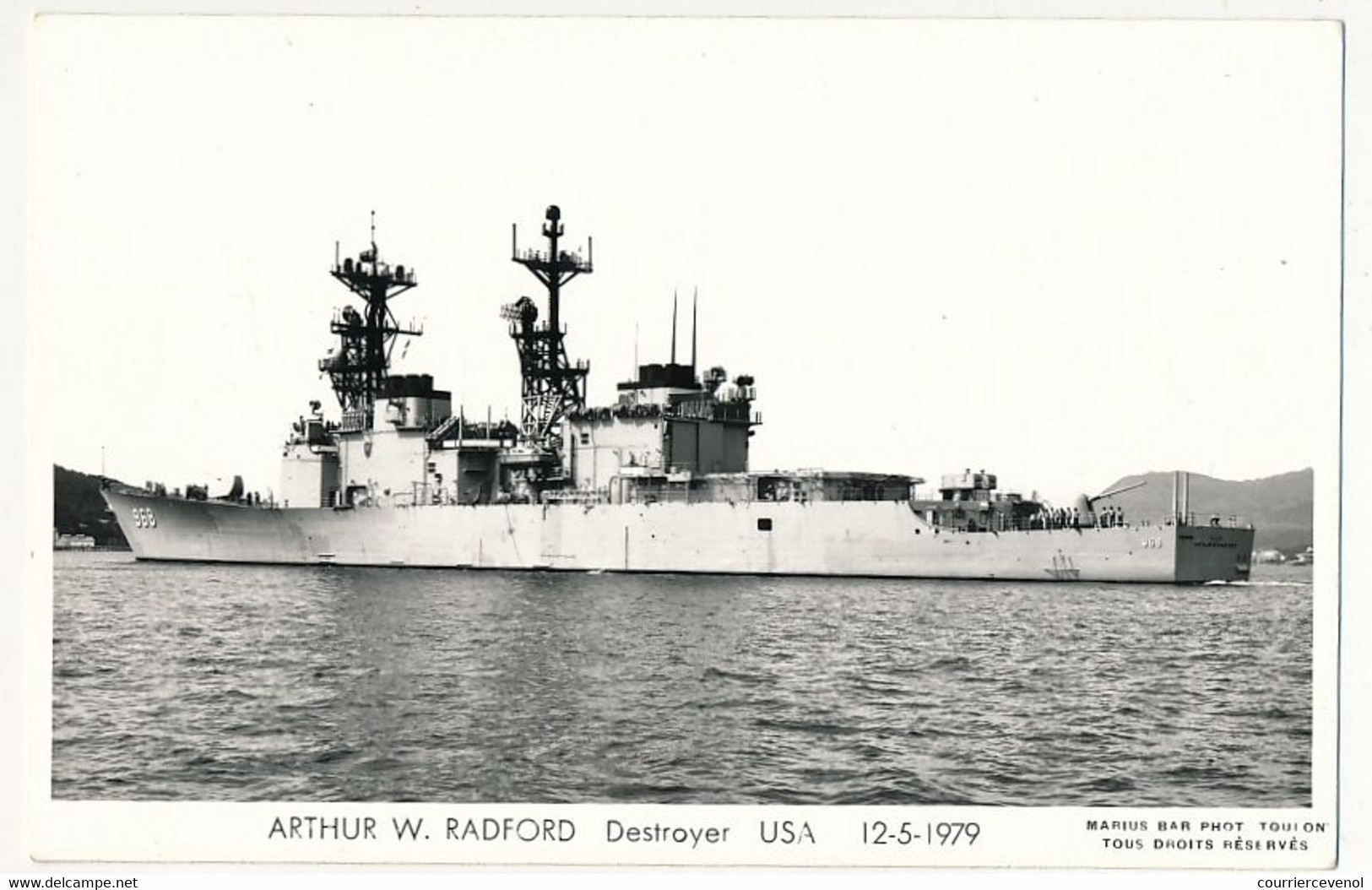 CPSM Photographique - ARTHUR W.RADFORD - Destroyer - USA - 12/5/1979 - Guerre