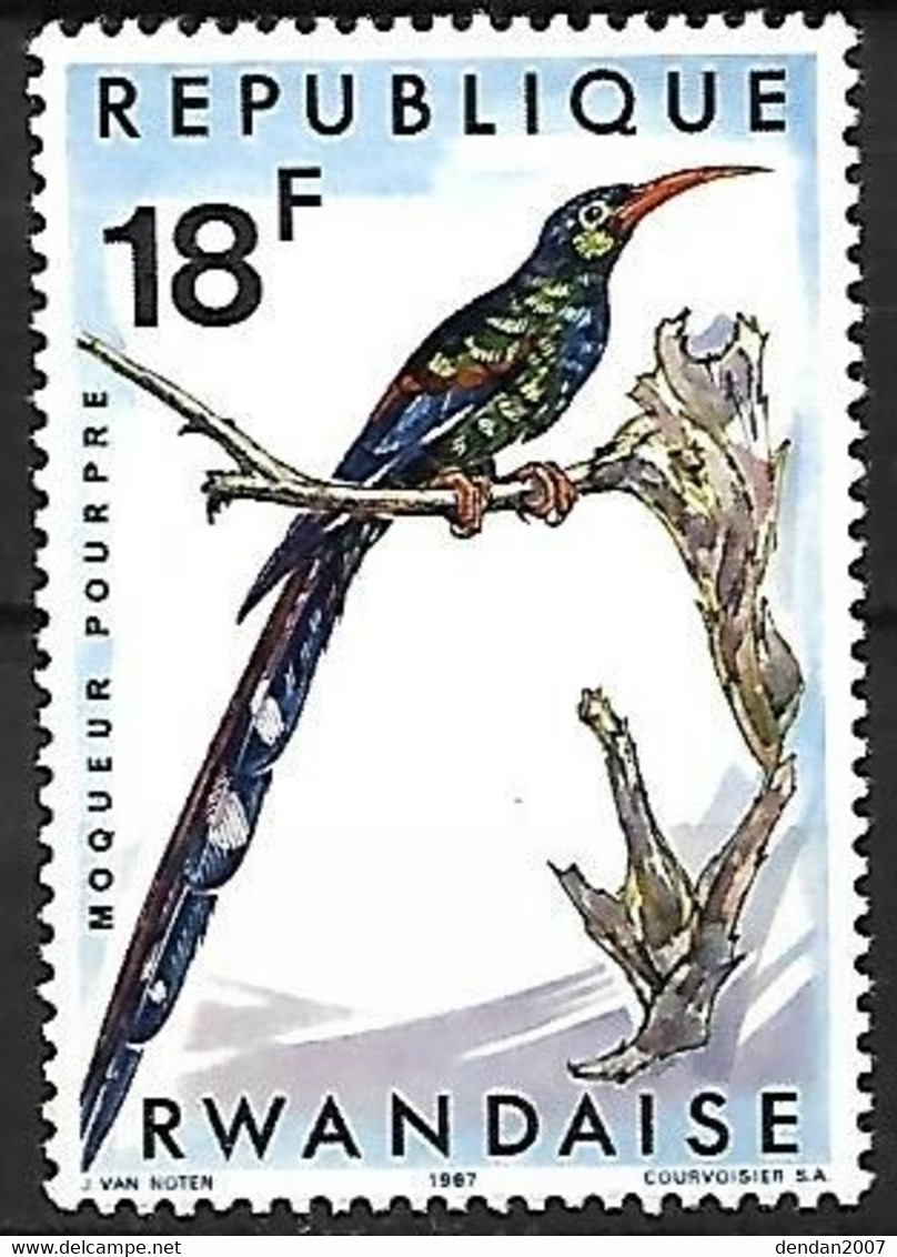 Rwanda - MNH **  1967 :   Green Wood Hoopoe  -  Phoeniculus Purpureus - Sonstige & Ohne Zuordnung