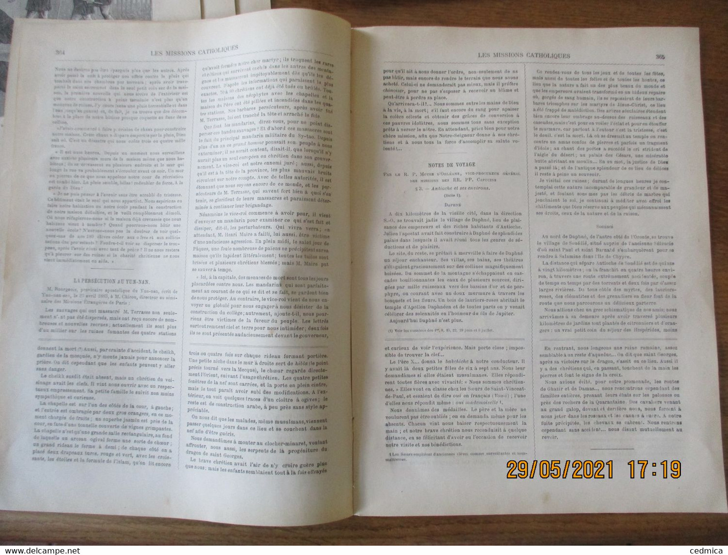 LES MISSIONS CATHOLIQUES DU 3 AOUT 1883 SYRIE,CARTHAGE,ANNAM,MISSION DE COCHINCHINE OCCIDENTALE....... - Riviste - Ante 1900