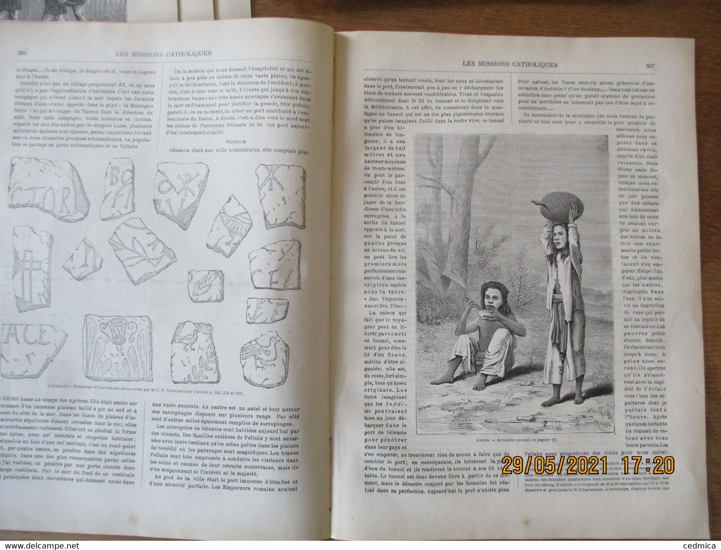 LES MISSIONS CATHOLIQUES DU 3 AOUT 1883 SYRIE,CARTHAGE,ANNAM,MISSION DE COCHINCHINE OCCIDENTALE....... - Riviste - Ante 1900