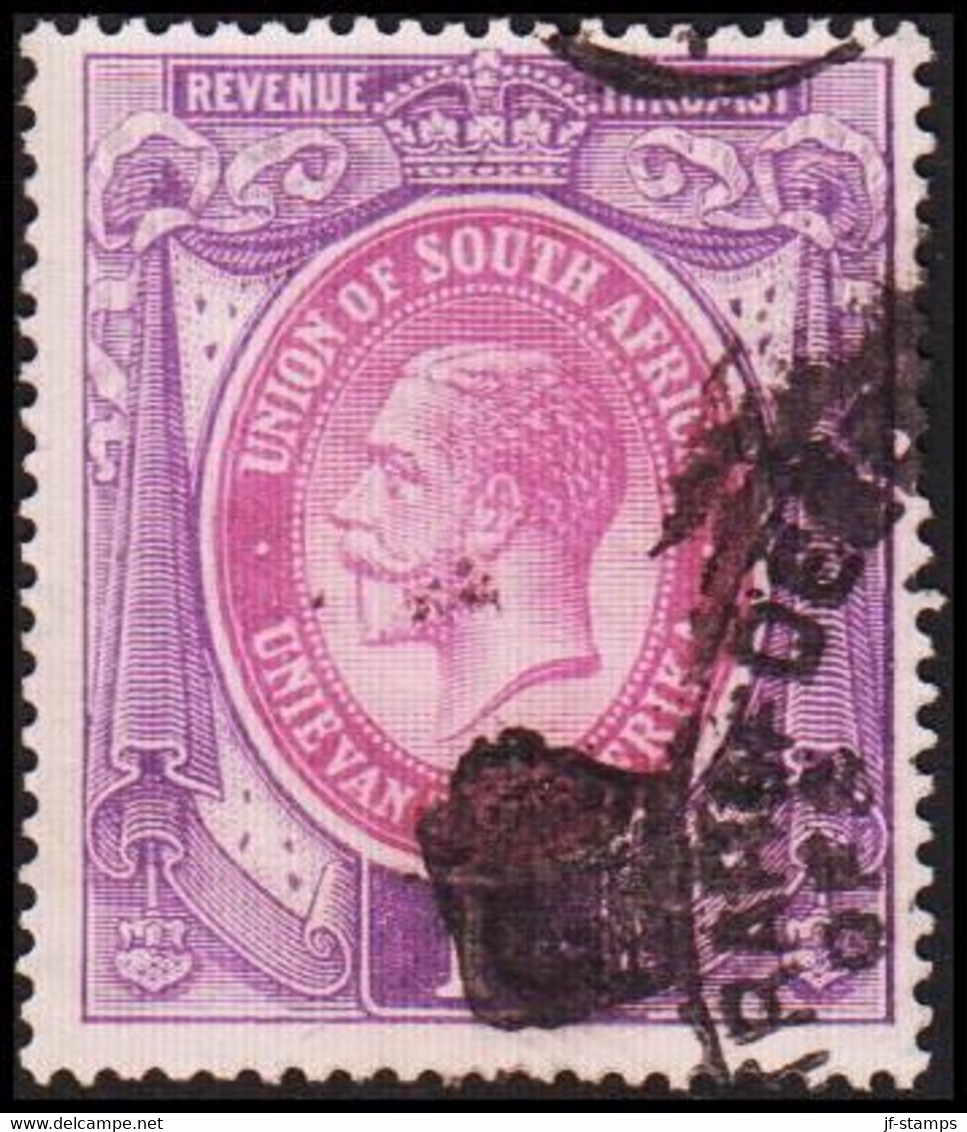 1913-1924. UNION OF SOUTH AFRICA. Georg V. REVENUE INKOMST. 1 S. () - JF420369 - Service