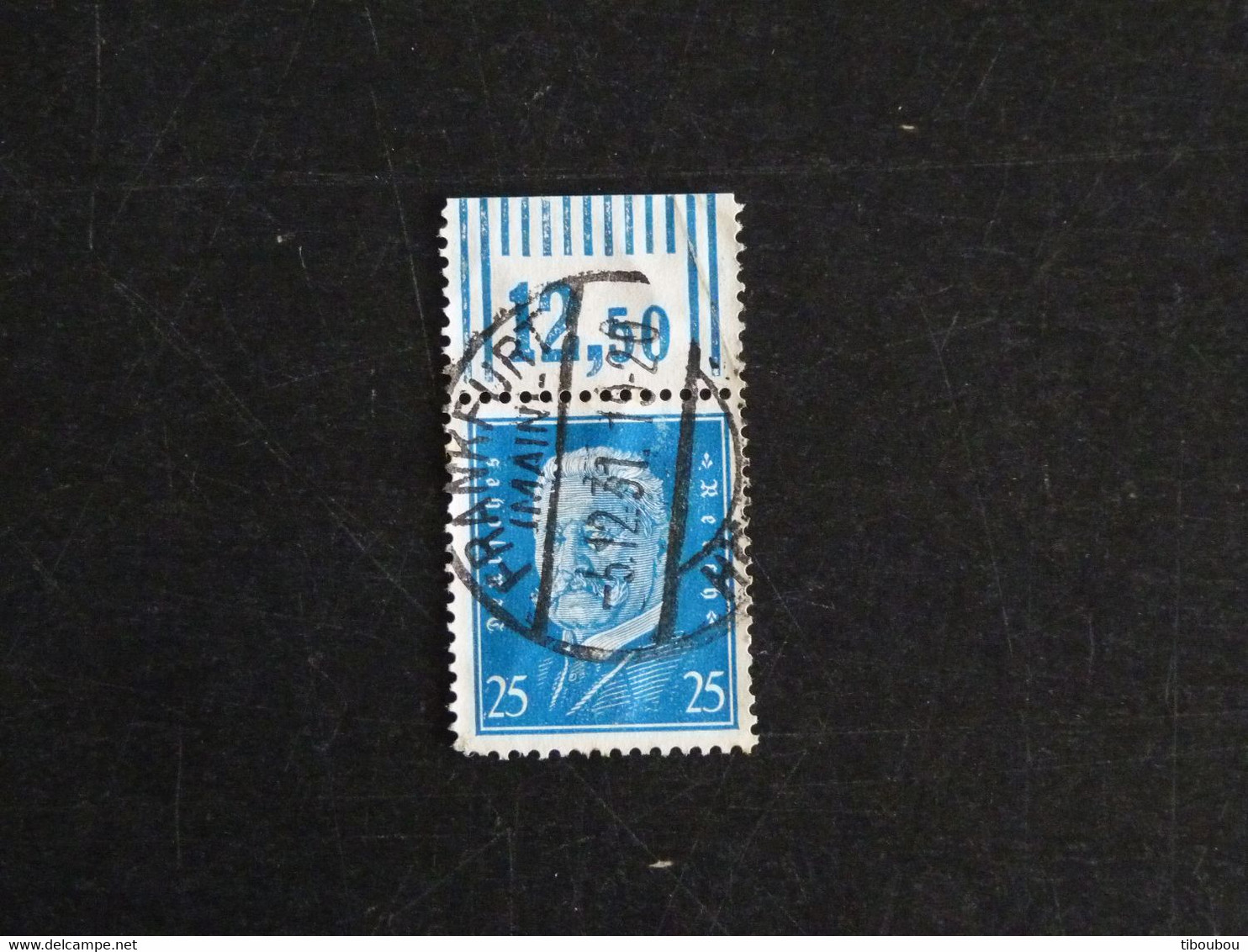 ALLEMAGNE GERMANY DEUTSCHLAND DEUTSCHES REICH YT 407 OBLITERE BORD DE FEUILLE - PAUL VON HINDENBURG - Used Stamps