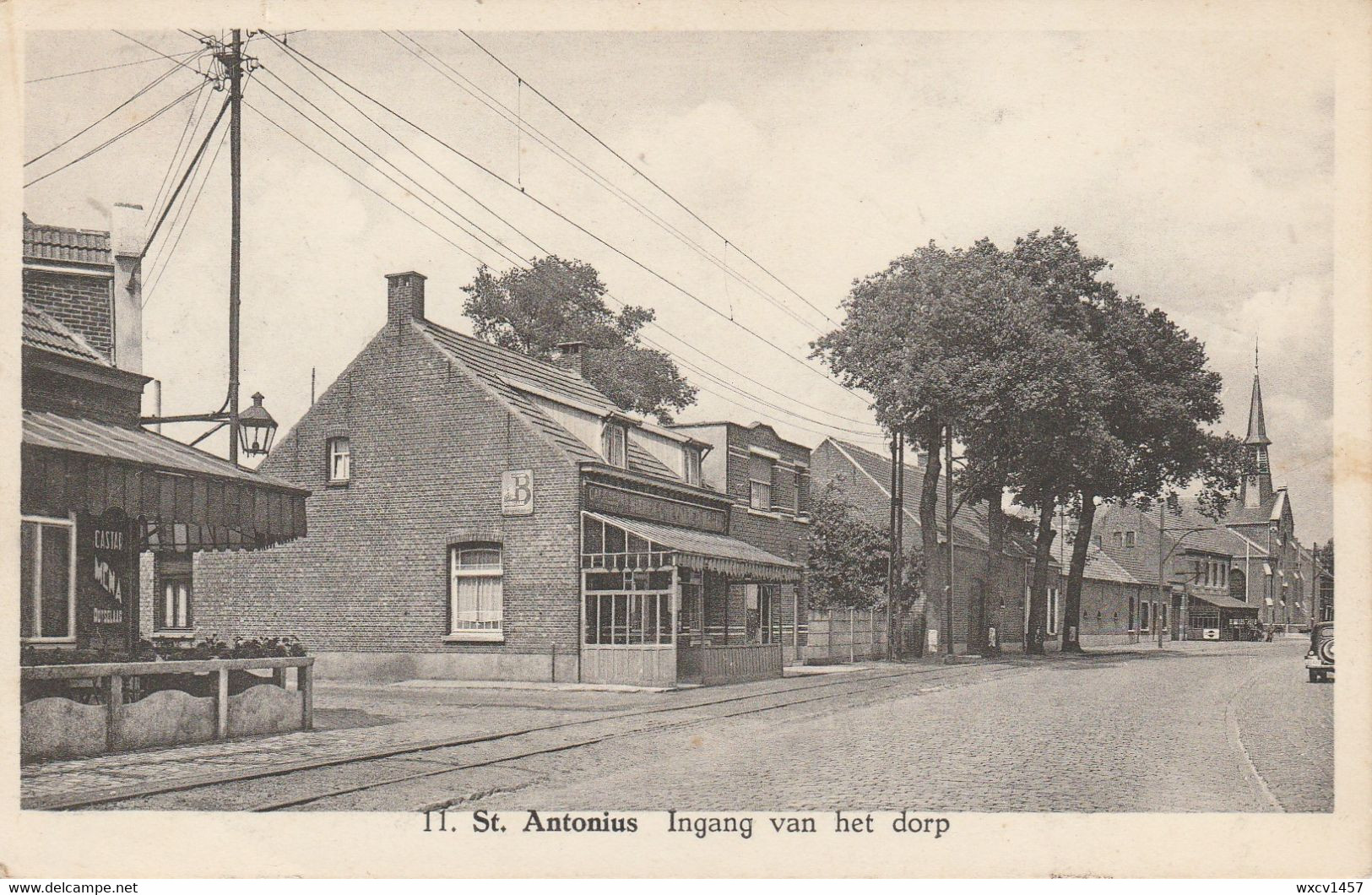 St Antonius , Sint Antonius ,( Zoersel ), Ingang Van Het Dorp (  ,n° 11  ) Rail Du Tram + PUB De Beukelaar - Zoersel