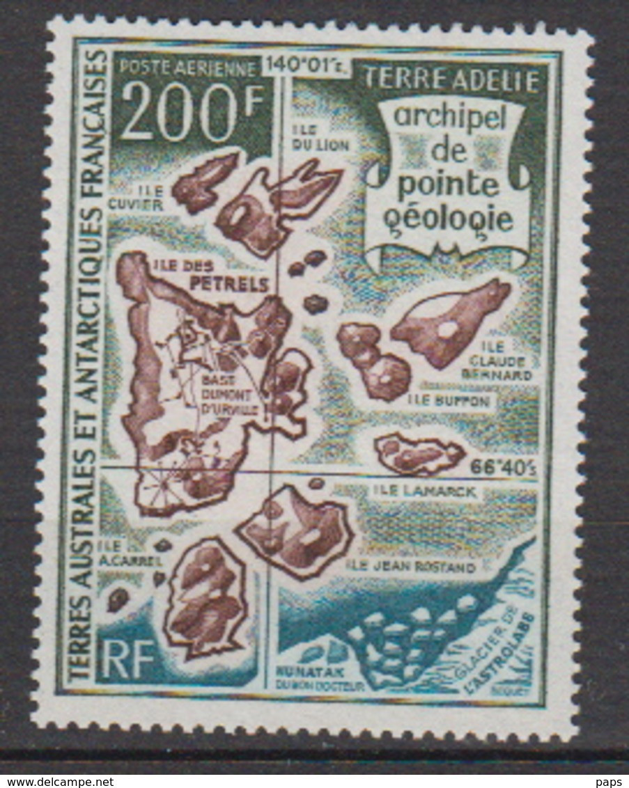 1971-TAAF -P.A. N°24** ARCHIPEL DE POINTE GEOLOGIE - Poste Aérienne