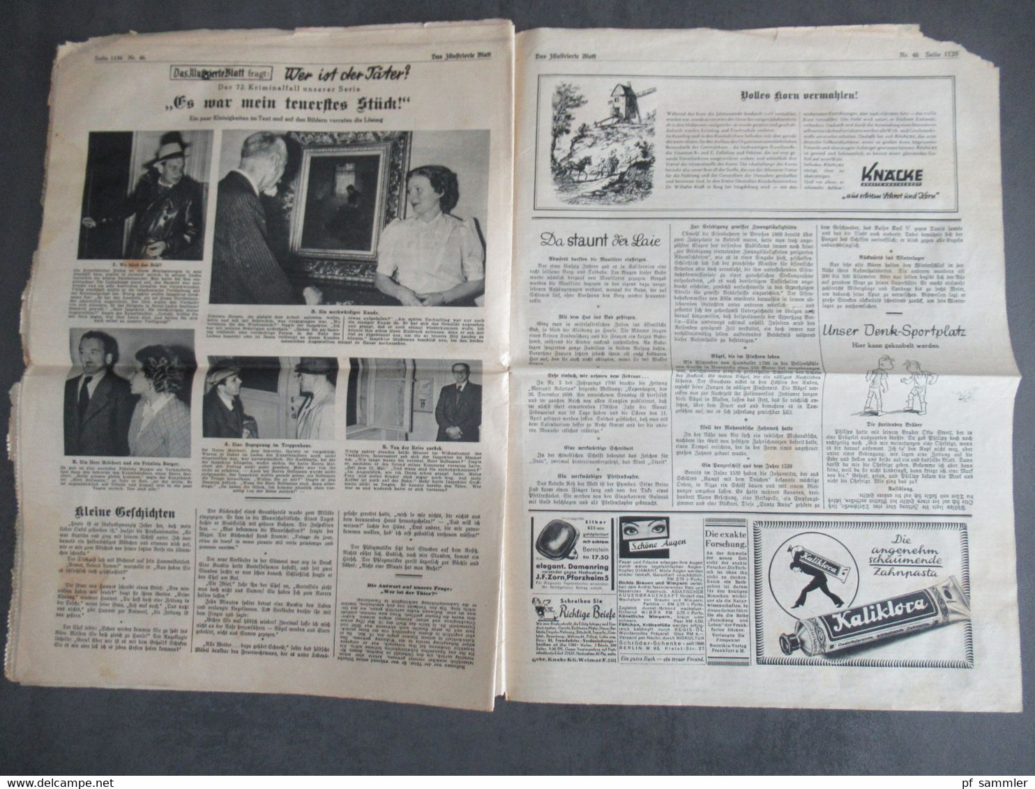 Zeitung im 2. WK vom 15.11.1941 Das Illustrierte Blatt / Frankfurter Illustrierte / Kriegspropaganda